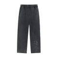 Snow Wash Heavyweight Sweatpants Football Design