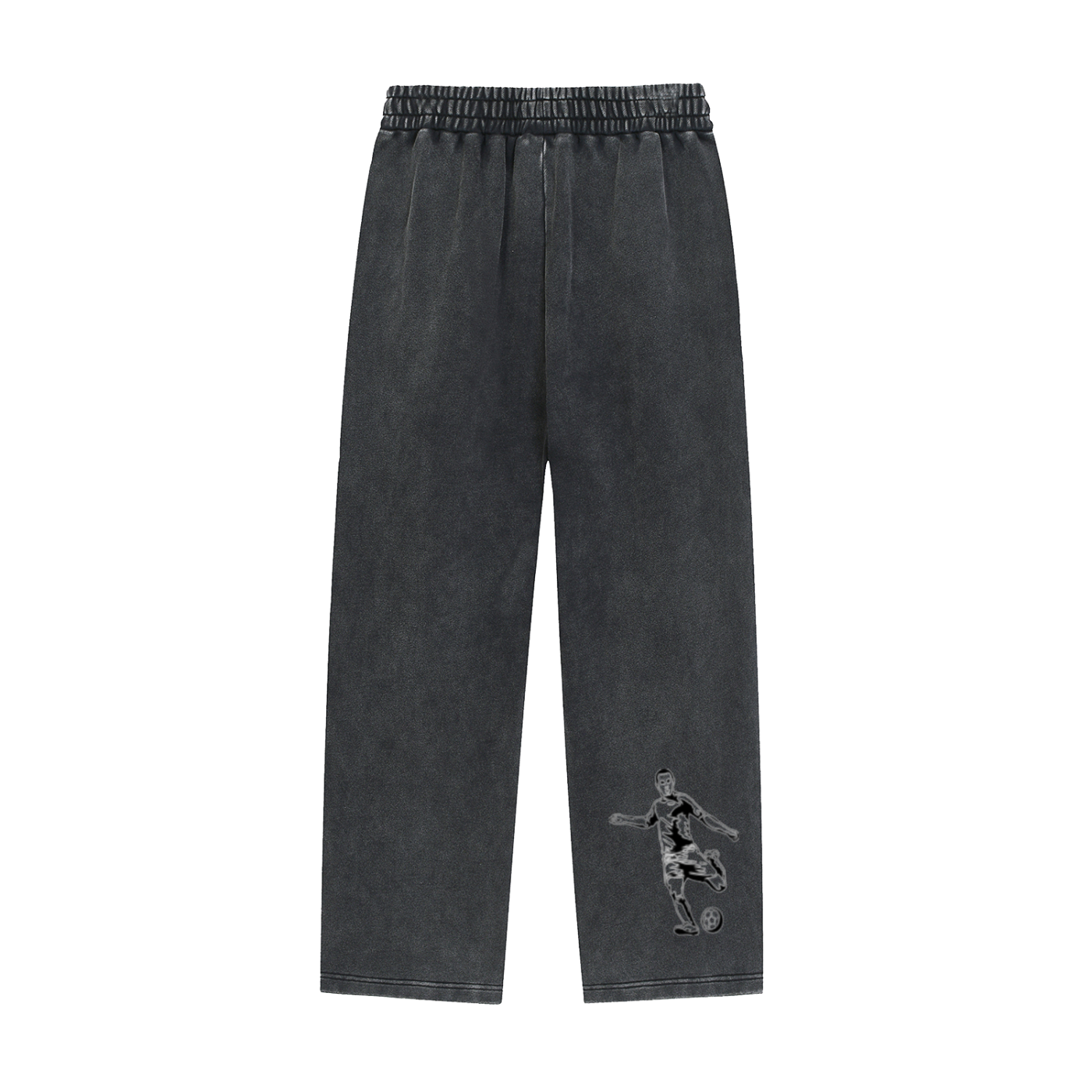 Snow Wash Heavyweight Sweatpants Football Design